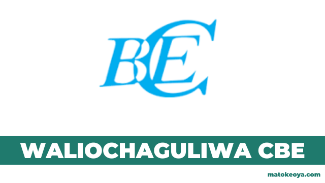 Matokeo ya Waliochaguliwa CBE Selected Applicants 2025-26 COAS Matokeo ya Waliochaguliwa CBE Selected Applicants 2025-26 COAS