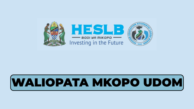 Majina Ya Waliopata Mkopo UDOM pdf 20252026 Majina Ya Waliopata Mkopo UDOM pdf 2025/2026